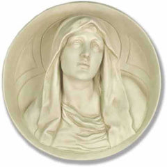 Mary Roundel Religious Sculpture - XoticBrands Home Decor