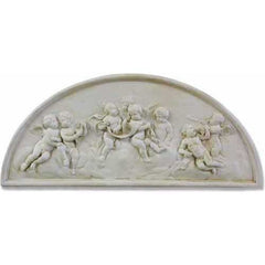 Cherubs Lunette Plaque 21 Garden Angel Statue - XoticBrands Home Decor