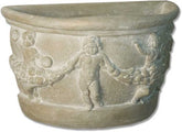 Gallo Half Urn 16 Sculpture - Planters, Planters, XoticBrands, XoticBrands Home Decor