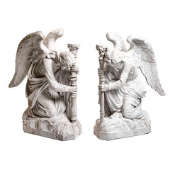 Bergama Angel-Left 35"H Garden Angel Statue - XoticBrands Home Decor