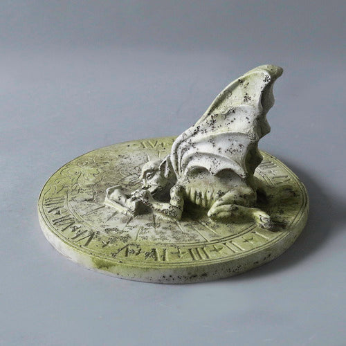 Gargoyle Sundial 12 W Animal Gargoyles Sculpture, Home Decor, XoticBrands, XoticBrands Home Decor