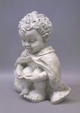 Pondering Baby St Francis 14 Sculpture - Classical, Classical, XoticBrands, XoticBrands Home Decor