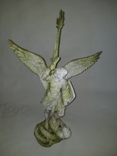 St. Michael W/Sword Fire 38 Animal Religious Sculpture, Religious Decor, XoticBrands, XoticBrands Home Decor