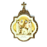 Chapel Wall Plaque Station #7 Full Color Animal Religious Sculpture, Religious Decor, XoticBrands, XoticBrands Home Decor