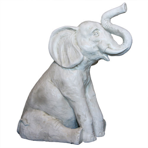ELEPHANT SITTING Sculpture - Animals, Animals, XoticBrands, XoticBrands Home Decor