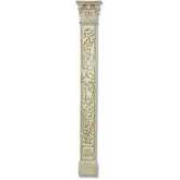Peacock Pilaster - Architectural Pilasters - XoticBrands Home Decor