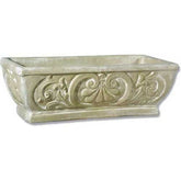 Fleur De Lis Pot Rect 30 W Animal Planters Sculpture, Home Decor, XoticBrands, XoticBrands Home Decor