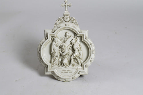 Chapel Wall Plaque Station #3 Religious Sculpture, Religious Decor, XoticBrands, XoticBrands Home Decor