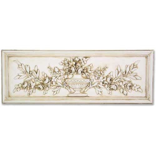Rose Urn Relief 33 W - Architectural Over Decor Plaques - XoticBrands Home Decor
