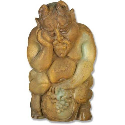 Hungover Bacchus 15 Gargoyle Sculpture - XoticBrands Home Decor