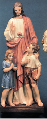 CHRIST WITH TWO CHILDREN 36" Animal Religious Sculpture, Religious Decor, XoticBrands, XoticBrands Home Decor