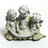 Three Cherub Birdfeeder Sculpture - Garden, Garden, XoticBrands, XoticBrands Home Decor