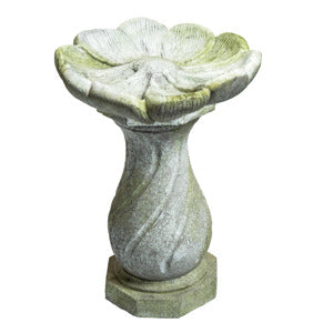 FLOWER BIRDBATH Animal Garden Sculpture, Home Decor, XoticBrands, XoticBrands Home Decor