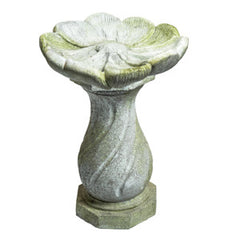 FLOWER BIRDBATH Animal Garden Sculpture, Home Decor, XoticBrands, XoticBrands Home Decor