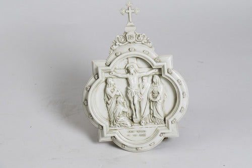 Chapel Wall Plaque Station #12 Religious Sculpture, Religious Decor, XoticBrands, XoticBrands Home Decor