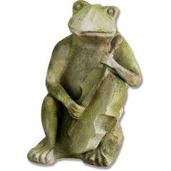Frog Singing Jazz-Bass 15 Garden Animal Statue - XoticBrands Home Decor