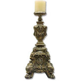 Ornate Candleholder Short 24 Religious Sculpture - XoticBrands Home Decor