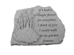 If I Had A Single Flower...W/Lavendar Memorial Garden Stone - XoticBrands Home Decor