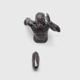 Creative Industrial Style Running Sculpture Resin Living Room Background Wall Decoration Hanging Run Figure Statue Sports Man - XoticBrands Home Decor
