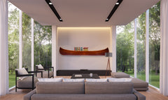 Display Half Canoe 9 ft Boat Model Display, Home furniture and decor, Old Modern Handicrafts, XoticBrands Home Decor