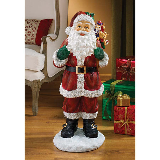 Enhance Your Christmas Decor with the Visit From Santa Claus Statue: A Festive Touch for Your Home