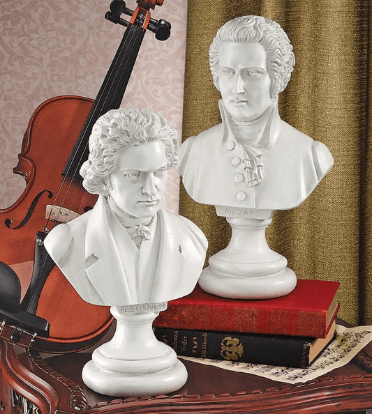Celebrating the Masters: How to Honor Mozart and Beethoven with Stunning Busts - XoticBrands Home Decor