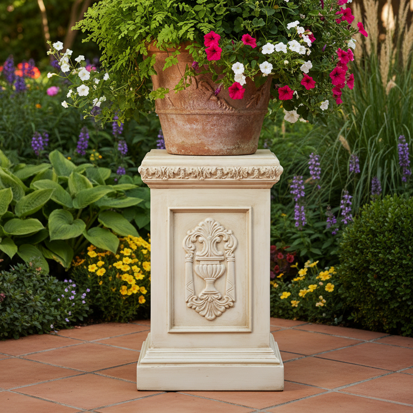 Grif Pedestal 26: Architectural Medium Pedestal for Stylish Displays