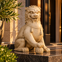 Foo Dog With Left Paw Up-35H -  Asian/Eastern Display