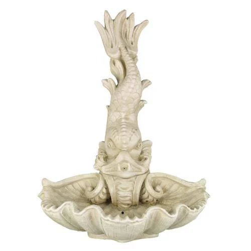 Dolphin Spitting & Shell Fountain -  Spring & Summer Scultpure