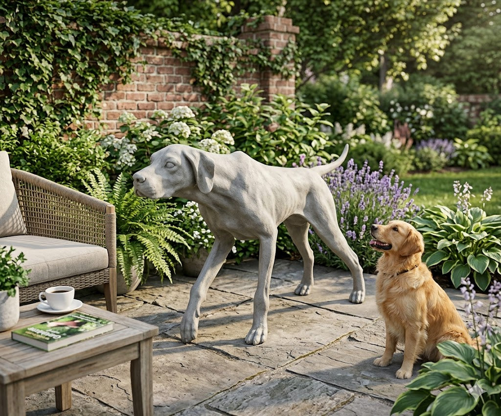 Pointer 51 W Garden Animal Dog Statue