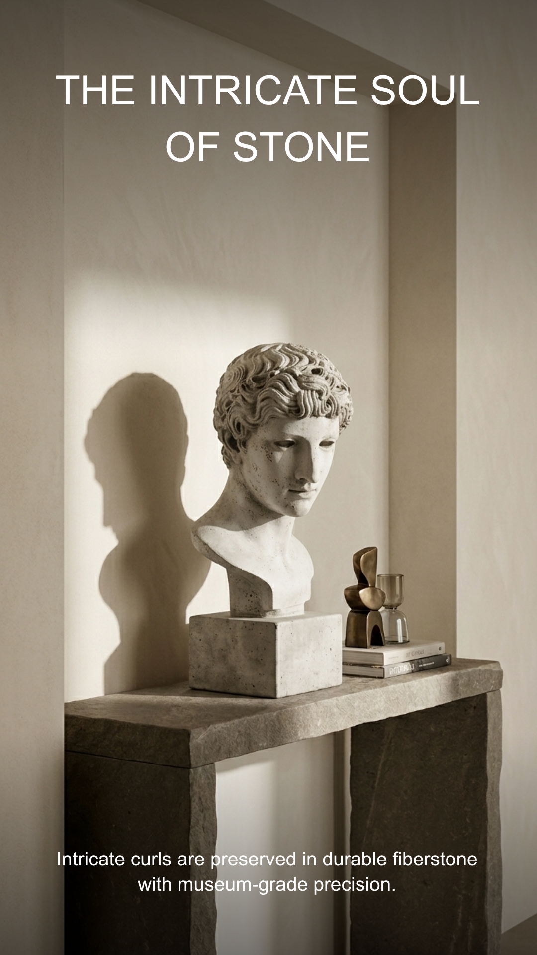 Hellenic Excellence: Greek Athlete Bust Sculpture