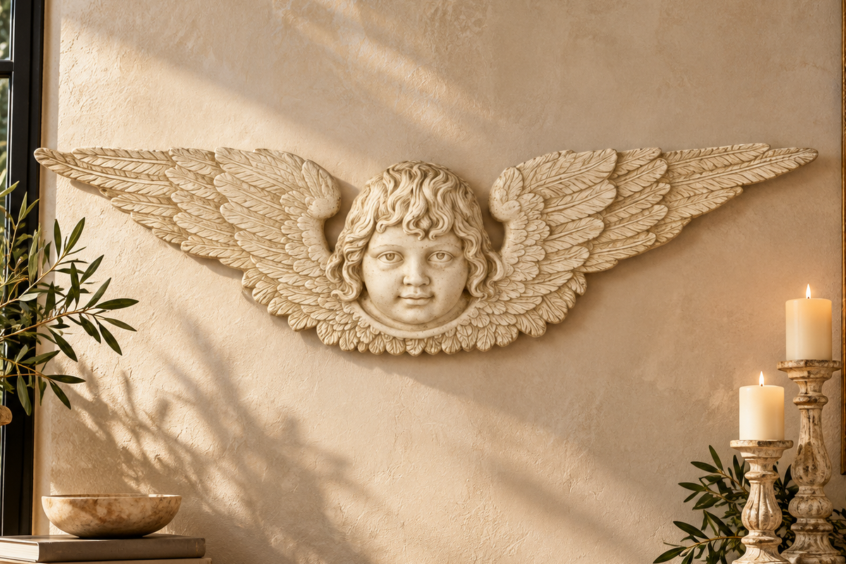 Angel Facade 42 W Religious Sculpture