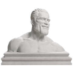 Giga Chad Meme Bust