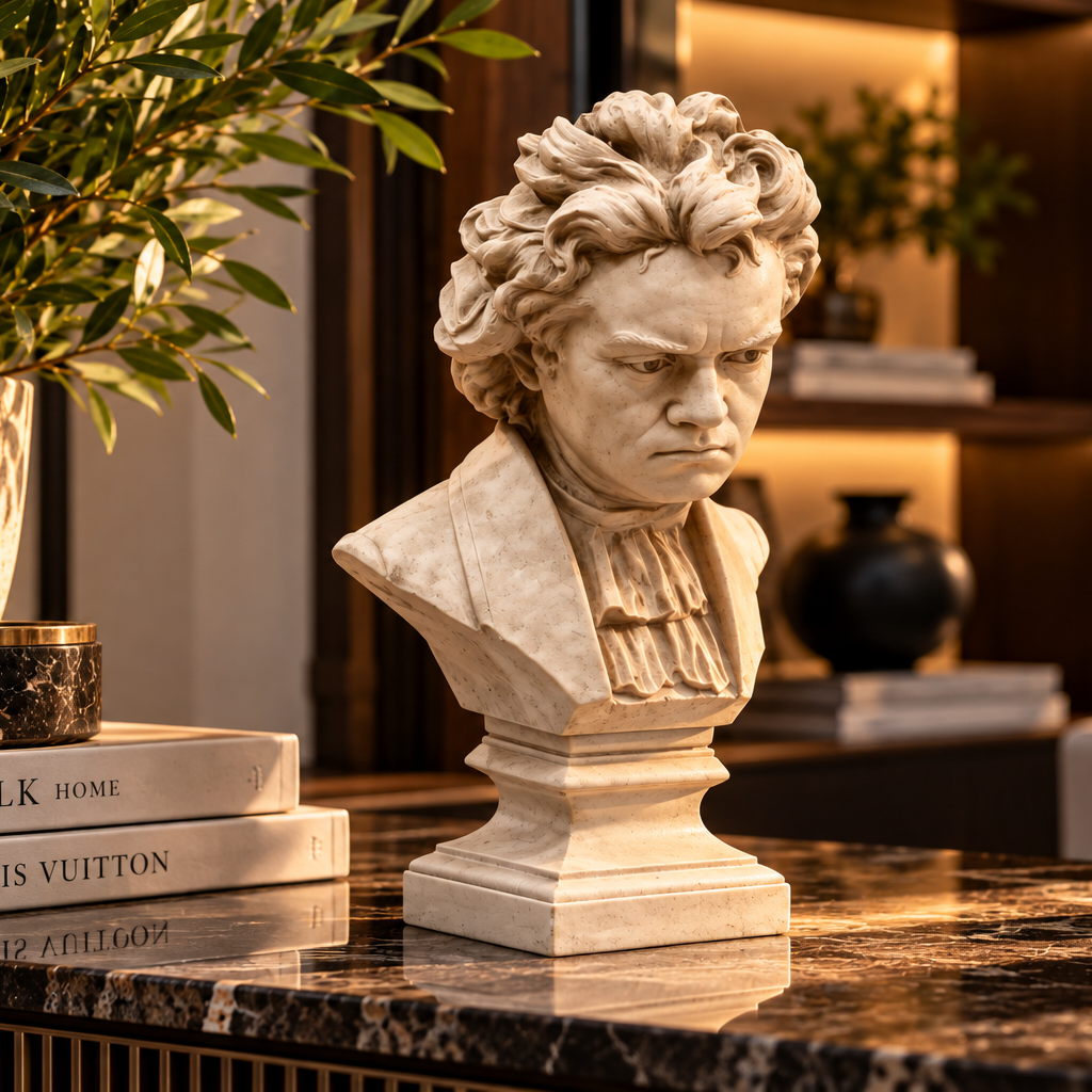Beethoven Bust With Shirt 26 -  Composers Busts