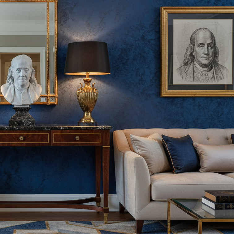 Enlightened Brilliance: Benjamin Franklin Bust by Houdon Busts Sculpture