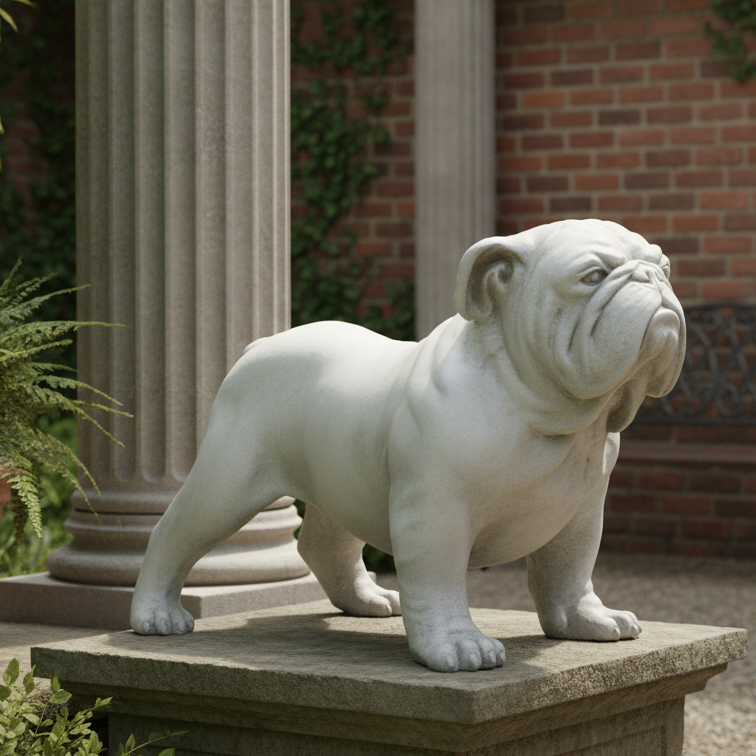 Bulldog Animal Statue – Mighty Majestic Handcrafted Sculpture