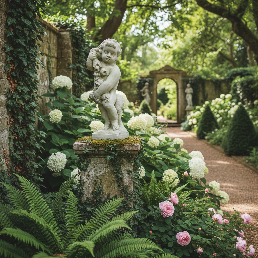 Celestial Cherub Garden Angel Statue: Embracing the Spirit of Spring in Your Outdoor Space