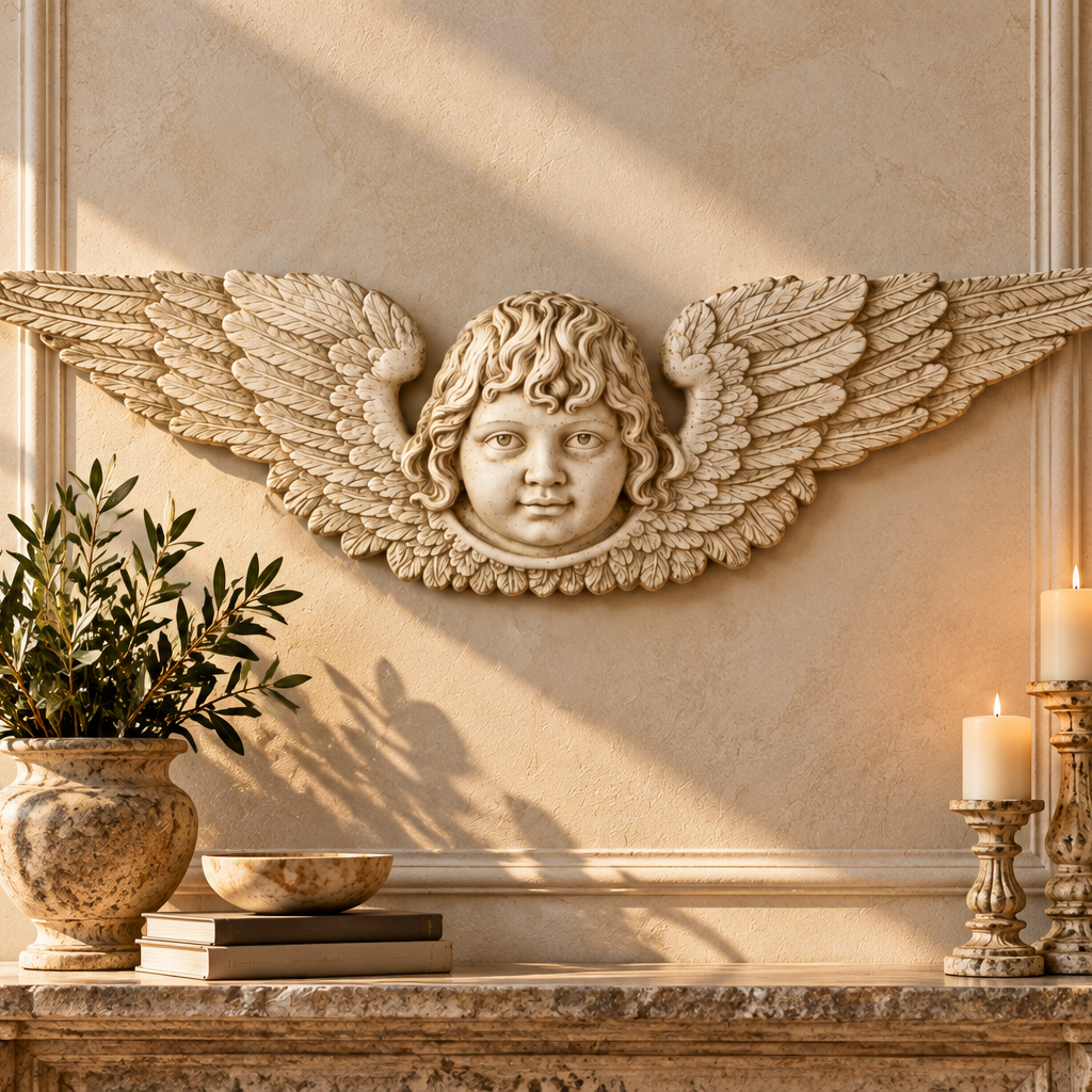 Angel Facade 42 W Religious Sculpture