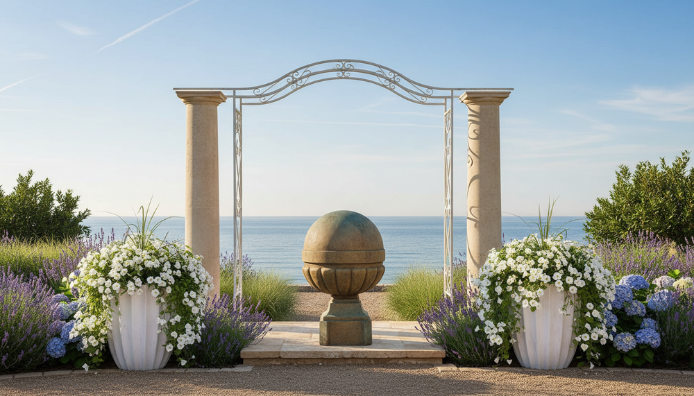 Classic Palla Finial Sculpture for Columns & Entryways