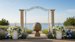 Classic Palla Finial Sculpture for Columns & Entryways