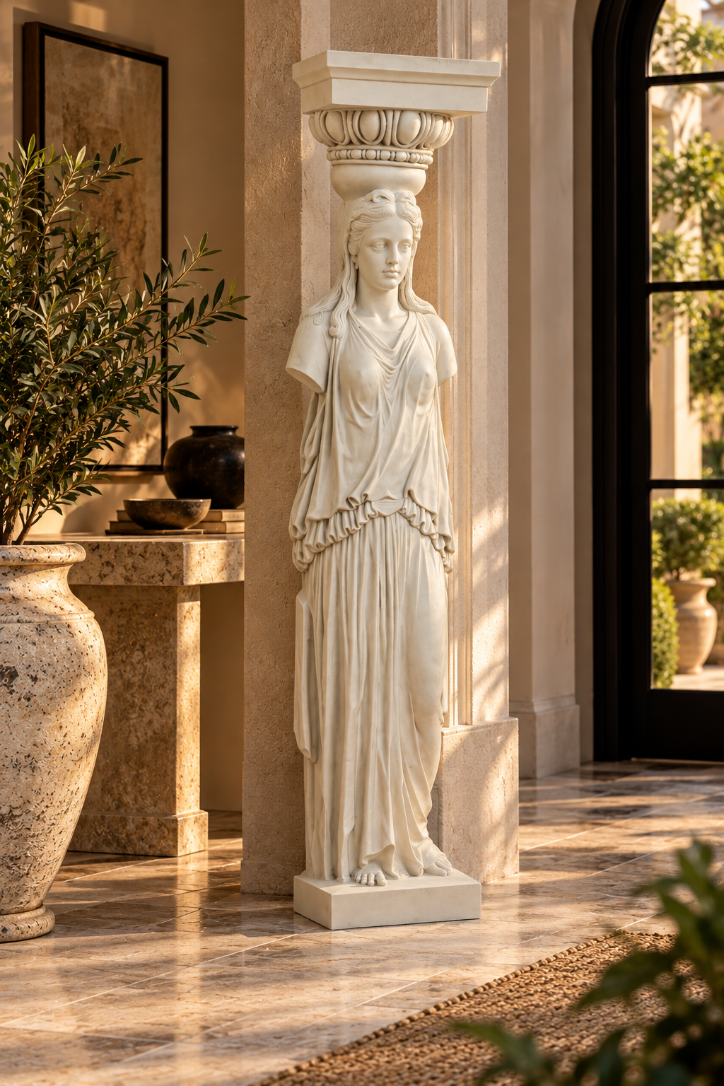 Athenian Caryatid 1 Sided 78 - Architectural   Caryatids