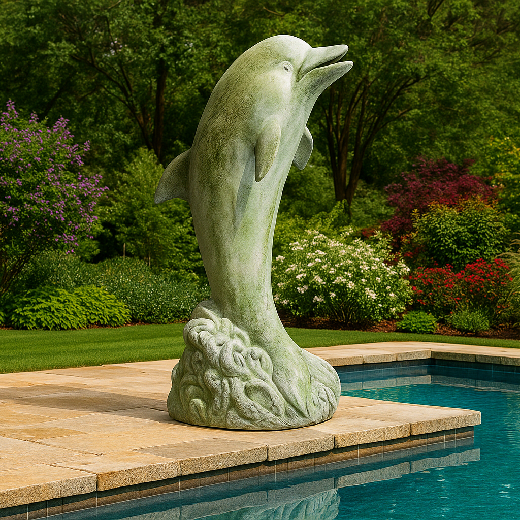 Dolphin Life-Size Garden Animal Statue