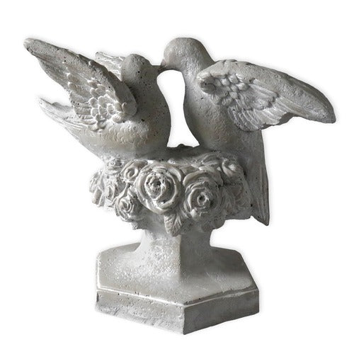  Kissing Doves 14 Garden Animal Statue, Animals, XoticBrands Home Decor