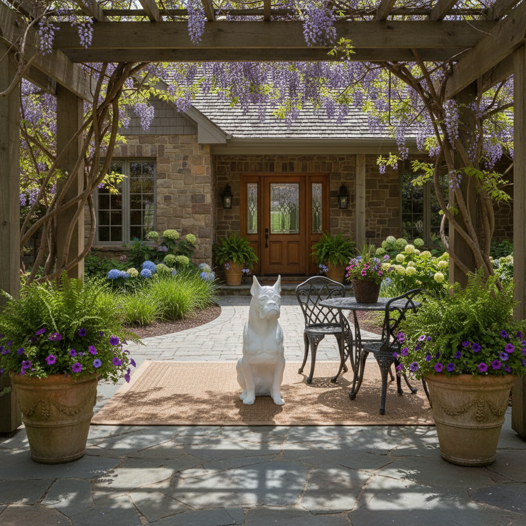 Dynamic Guardian: The Vigilant Boxer Dog Animal Sculpture