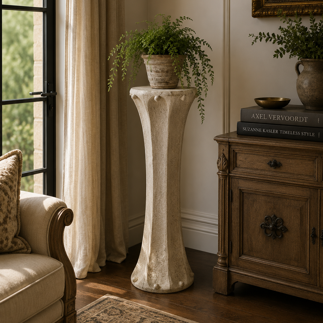 Elevate Your Décor with the Cantina Pedestal 29 H: Architectural Large Pedestals for Majestic Displays