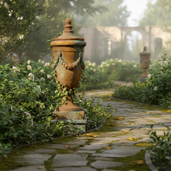 Finial Of San Marino With Lid 32 - Architectural   Urns