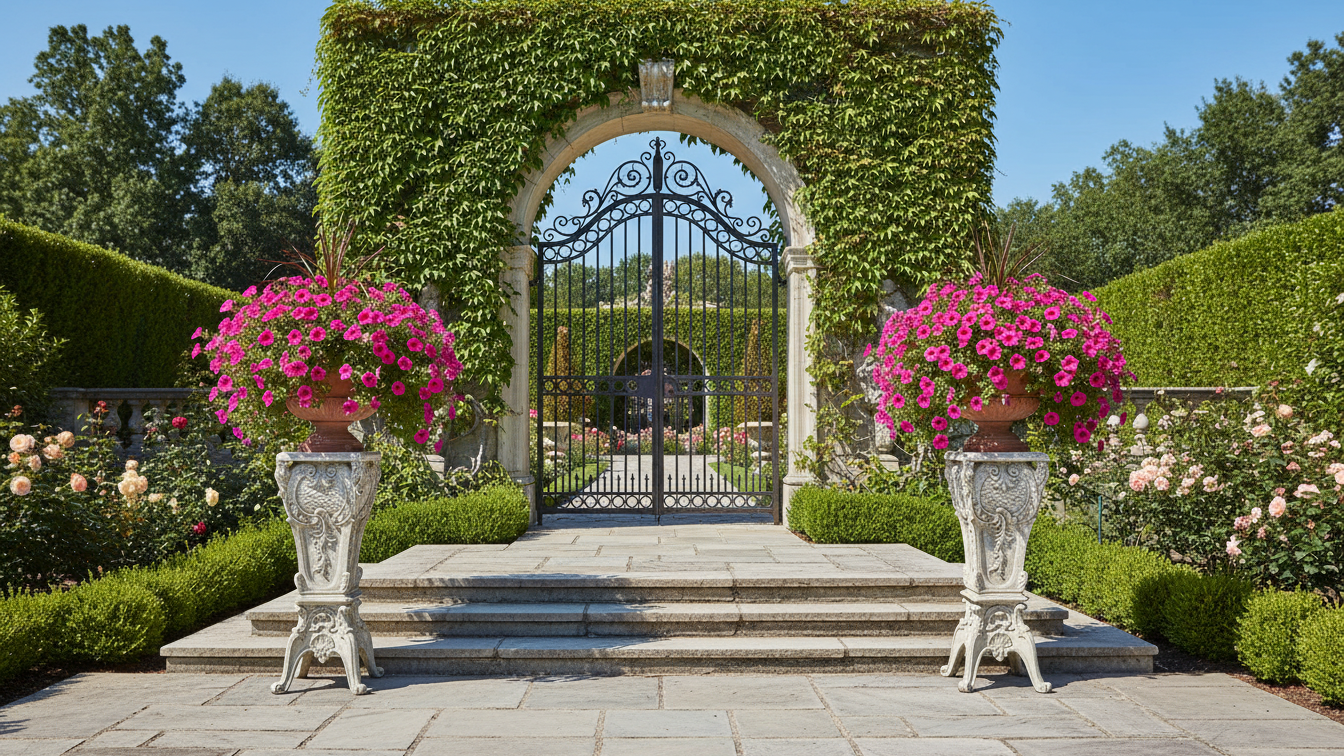 French Pedestal 30 – Durable Handcrafted Fiberstone Display Sculpture