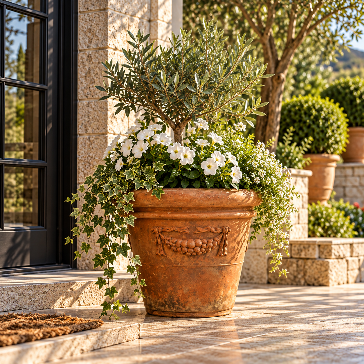 30" Garland Rolled Rim Pot - Large Planters 29"H