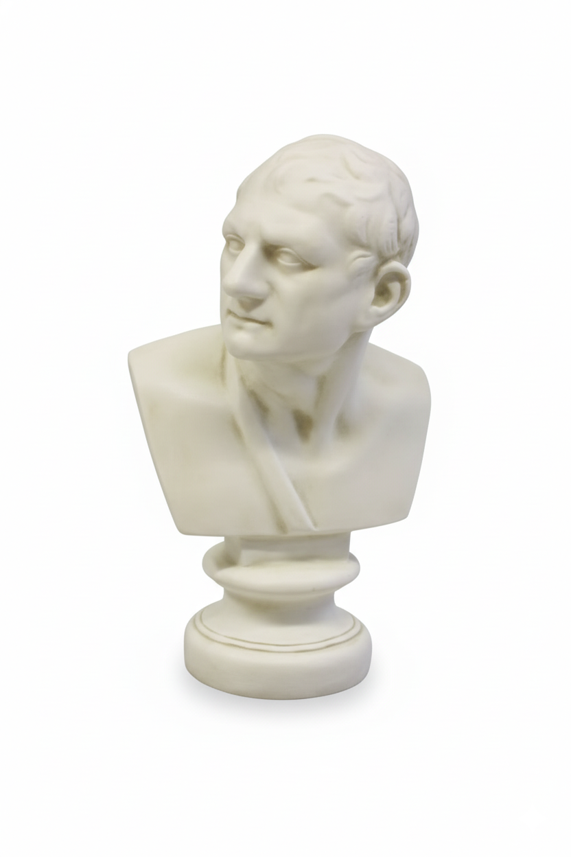 Roman Rhetoric: Cicero Bust Sculpture Statue
