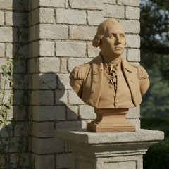 George Washington Bust – Historic In Uniform Sculpture Statue
